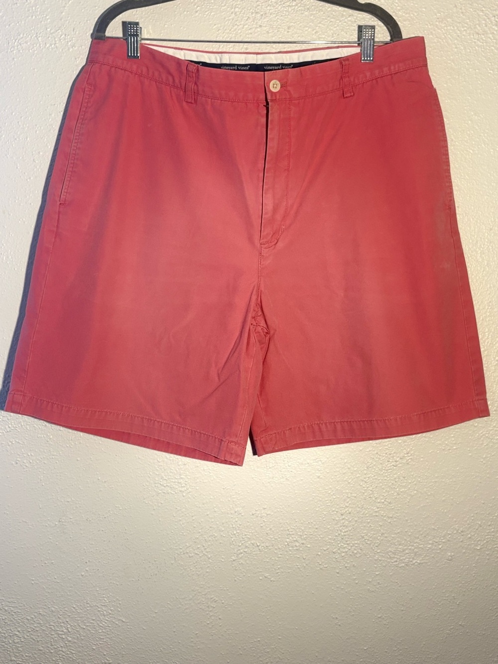 Vineyard Vines Links Cotton Men's Size 38 Salmon Pink Chino Shorts